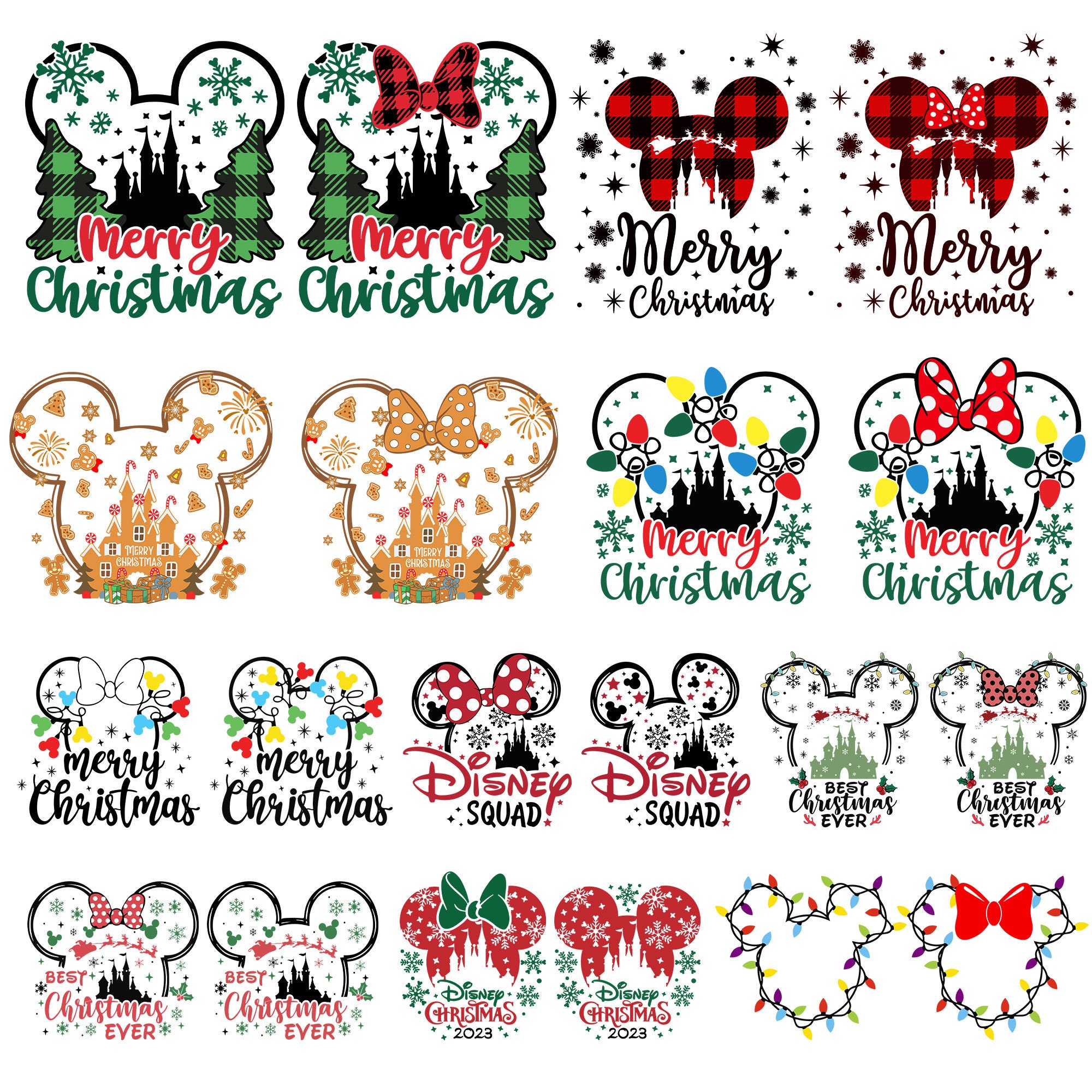 Mickey Mouse Christmas Svg - Main Image