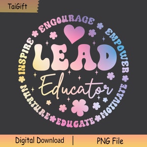 Blei-Erzieher Png, Zurück in der Schule Png, Lehrer Wertschätzung Png, Liebe unterrichten Inspirieren Buntes Lehrer-Design, Lehrer-Hemd, Schule Png
