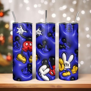 3D opgeblazen tuimelaar wrap, 3D tuimelaar wraps, cartoon muis 20oz mager tuimelaar wrap, tuimelaar sjabloon, tuimelaar ontwerpen, 3D bladerdeeg muis opgeblazen