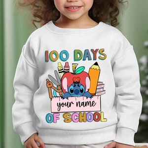 Personalized 100 Days Of School Svg, Back To School Svg, Custom Name, Magical Kingdom Svg, 100th Day of School, 100 Days Pop Svg, Shirt Kids