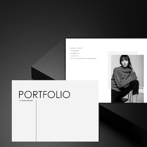 Currículo criativo CV portfólio design elegante com instruções