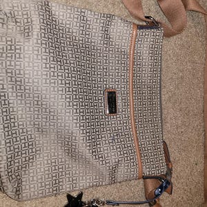 Vintage Tommy Hilfiger Shoulder Purse with Matching Tommy Card Holder Wallet