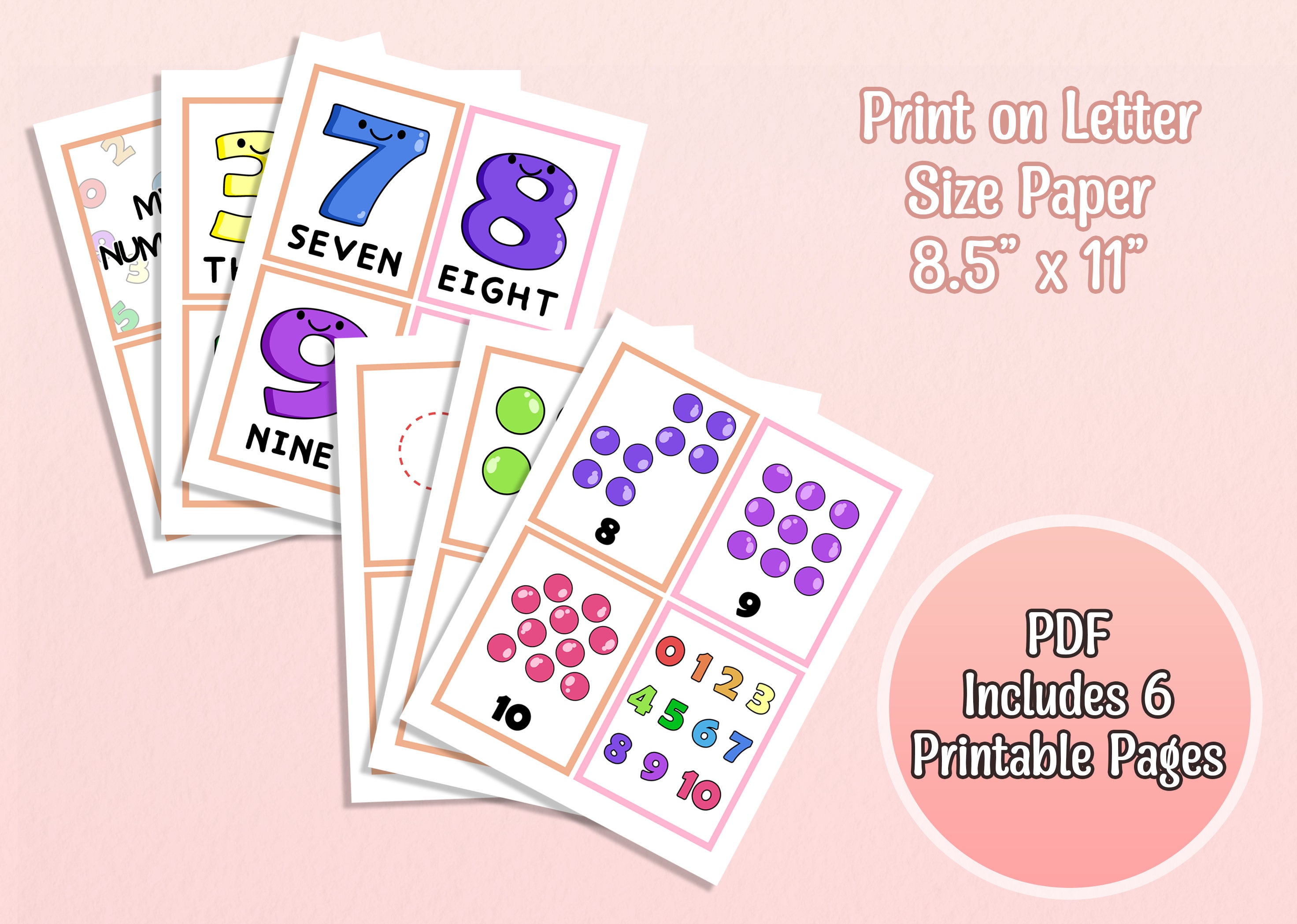 My Numbers Counting Flash Cards, 0-10 Counting Cards, Toddler Preschool ...
