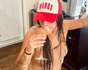 Margs Trucker Hat: Margarita Party Foam Hat for Girls Trip