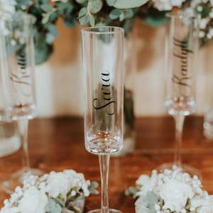 Personalized Champagne Flute Bridesmaid | Custom Champagne Flute | Acrylic Plastic Champagne Flute | Plastic Wine Glass Shatterproof