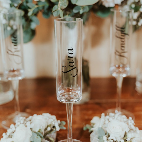 Personalized Champagne Flute | Personalized Acrylic Champagne Flute | Custom Champagne Flute