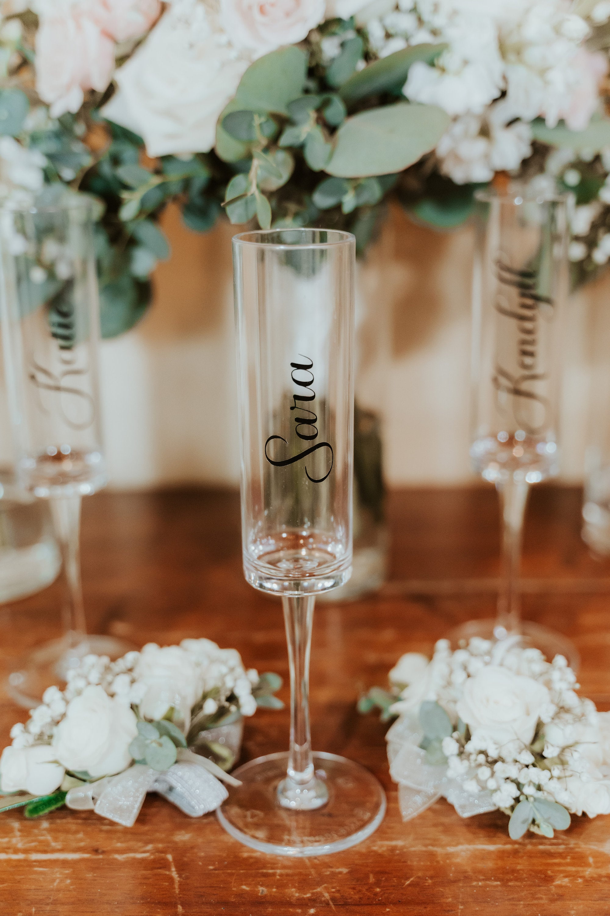 Personalized Champagne Flute Bridesmaid | Custom Champagne Flute | Acrylic Plastic Champagne Flute | Plastic Wine Glass Shatterproof