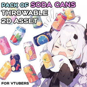 Kasta strömmande läskburk – 12 transparenta designer (digital nedladdning)