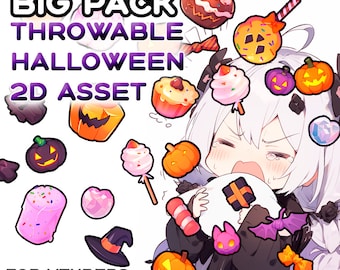 Recursos arrojadizos de Halloween: 26 superposiciones espeluznantes para transmisiones de Twitch (descarga digital)
