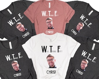 Personalized 40th Birthday T-Shirts: WTF Party Group Shirts