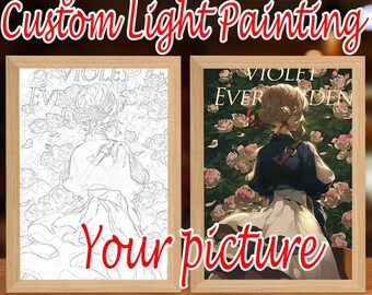 Custom Night Light Painting Personalised Night Light Customized Art Line Drawing LED Painting Night Light Wall Hanging Gifts Home Decor AU