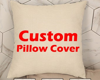 Custom Pillow Cover Personalized Photo Throw Pillowcase Picture Cover Throw Pillow Covers Customized Pillowcase Cover Gifts Mother Day AU