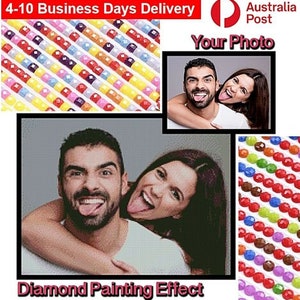 Custom Diamond Painting Photo 5D Full Drill Personalised Paint Kit DIY Mosaic Cross Stitch Embroidery Gifts Christmas Family Pet Handmade