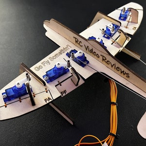 RCVideoReviews Radio Control Setup Model - RCVR-2 [Laser Cut Wood ONLY--No hardware included]