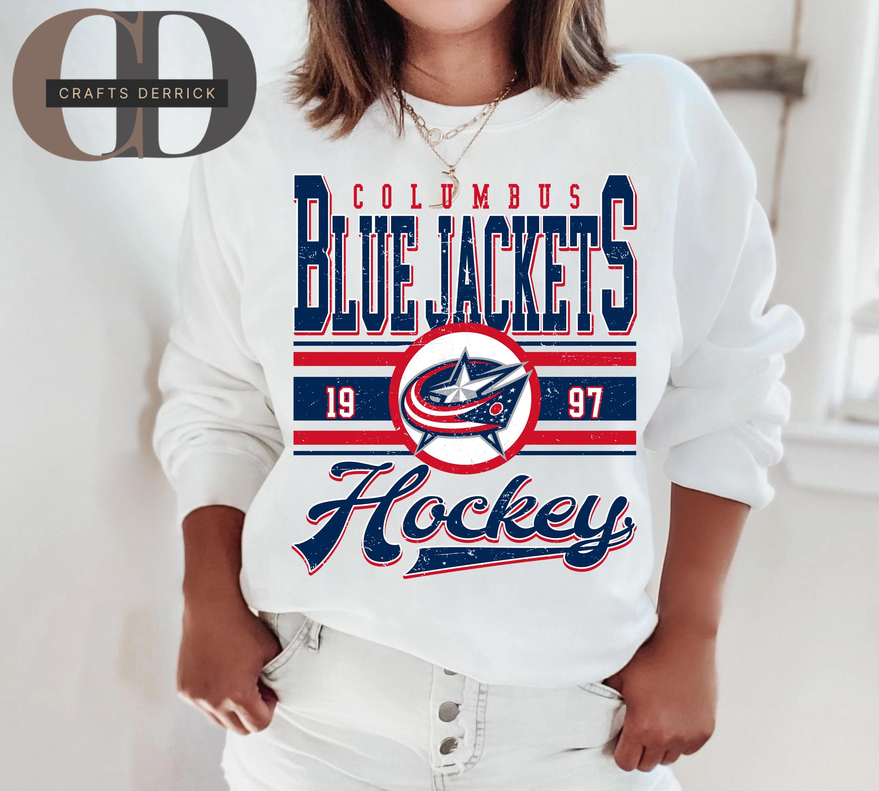 Vintage Kids Columbus Ohio Blue Jackets Hockey NHL Jersey -  Finland