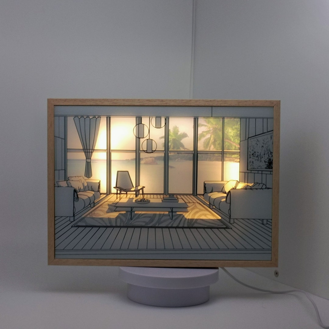 Buy Creative Photo Frame Table Lamps Led Light Painting Framed USB Plug