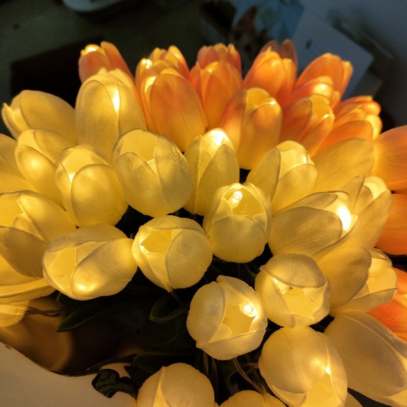 Tulip Lamp,tulip Night Light,tulip Artificial Flower LED Light,tulip