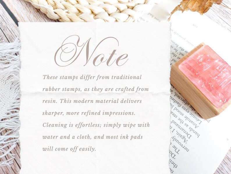Vintage Rubber Stamp English Words Phrase Inspiration Sentiments Frame Label – Stationery Junk Journal Supplies Collage Scrapbooking Planner image 10