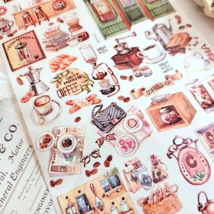 Vente finale Ruban adhésif PET Washi aquarelle dessin à la main Papeterie Fournitures pour journaux indésirables Scrapbooking Collage