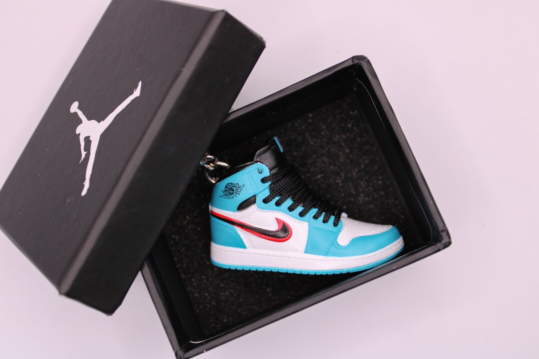 Blue White and Black Mini 3D Nike Jordan Branded Trainers - Etsy