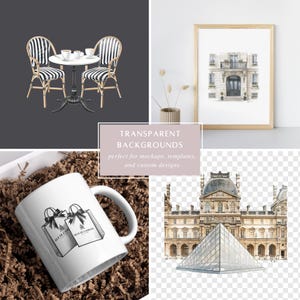 Paris Clipart Set | French Travel Digital Stickers image 7