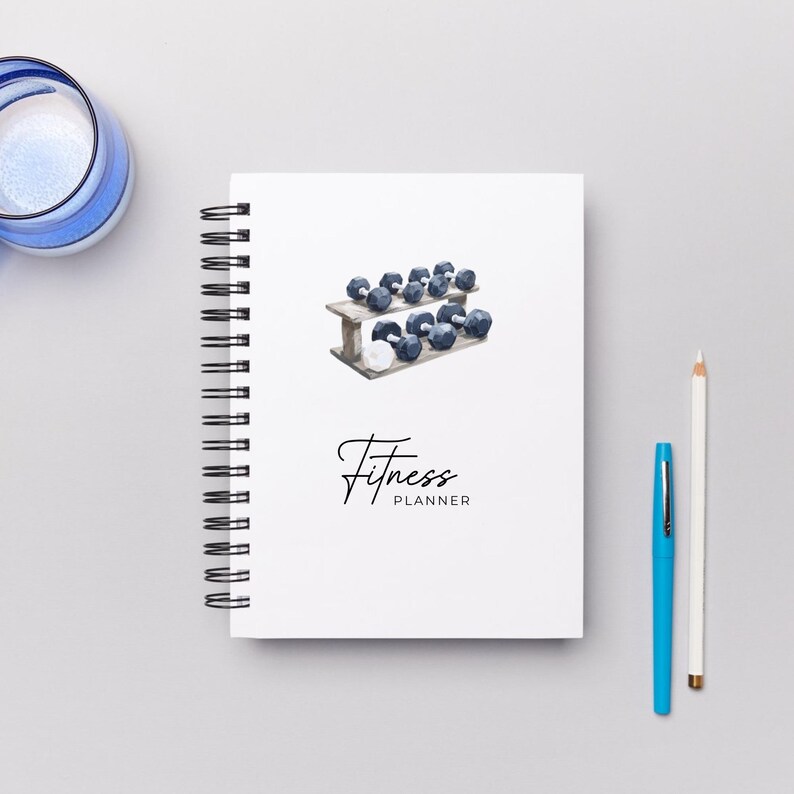 Workout Clipart Set Illustration Watercolour Digital Stickers Etsy