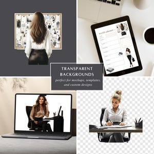 Business Clipart Set | Professional Women Digital Stickers image 6