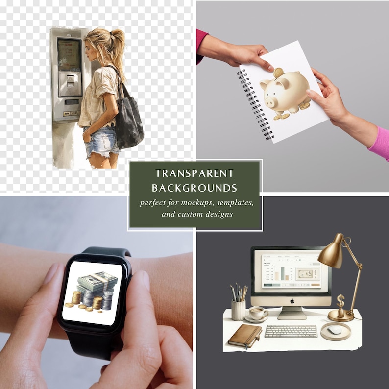 Finance Clipart Set | Money Management Digital Stickers image 6