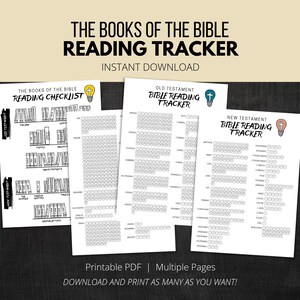 Bible Reading Tracker: Old & New Testament Checklist (Printable PDF)