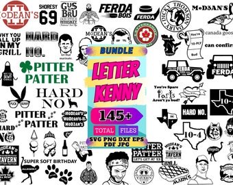 Letterkenny Ferda SVG DXF PNG pdf jpg eps file bundle | Vector | cricut, Cameo, letterkenny stencil, ferda texas cut file, silhouette