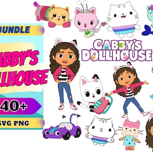 40+ Files Gabbys dollhouse Svg Bundle,gabbys dollhouse png bundle, gabbys dollhouse clipart, gabbys dollhouse font svg,gabbys birthday