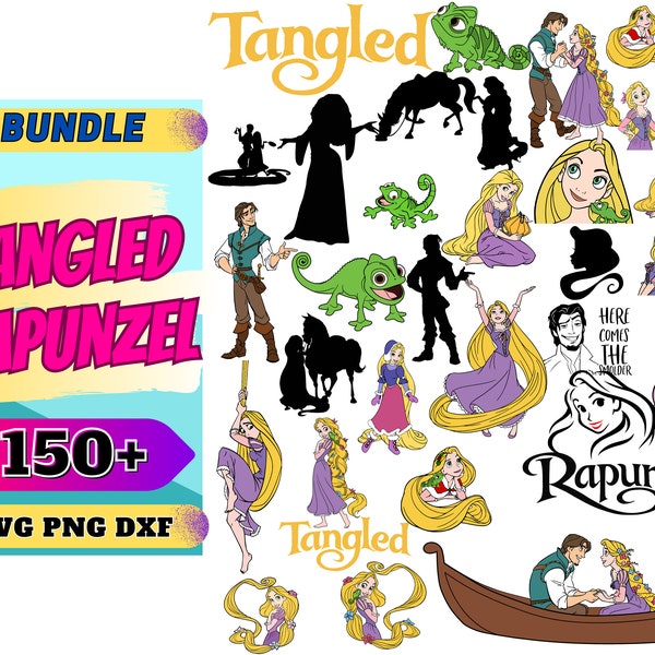 150+ Files Rapunzel svg, tangled svg for cricut, Rapunzel png, pascal svg bundle, Rapunzel vector files, Instant Download