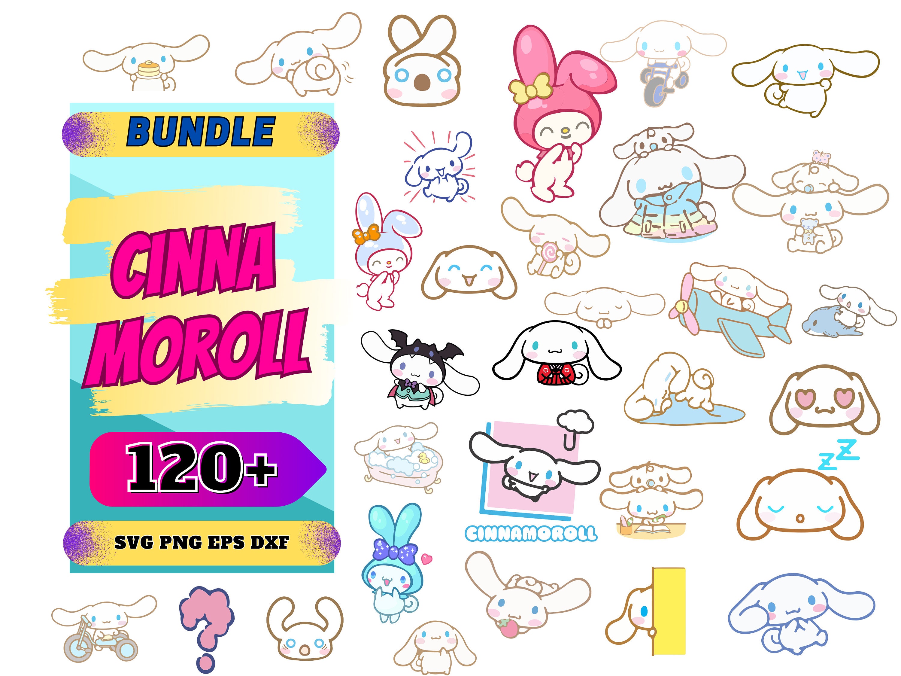 Sanrio Bundle Svg, Sanrio Characters Svg, Hello Kitty Svg, Kawaii Kitty  Svg, Cartoon Svg, Png Dxf Jpg Eps File