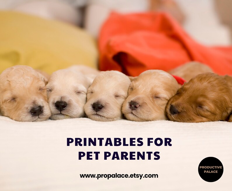 Printable Puppy Birth Certificate Pet Birth Record Puppy - Etsy