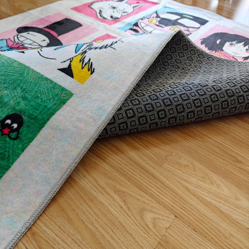 Alfombra de anime japonesa, alfombra abstracta, alfombra de anime de Japón, alfombra personalizada, regalo de bienvenida, regalo personalizado, alfombra de área de anime, alfombra japonesa imagen 8