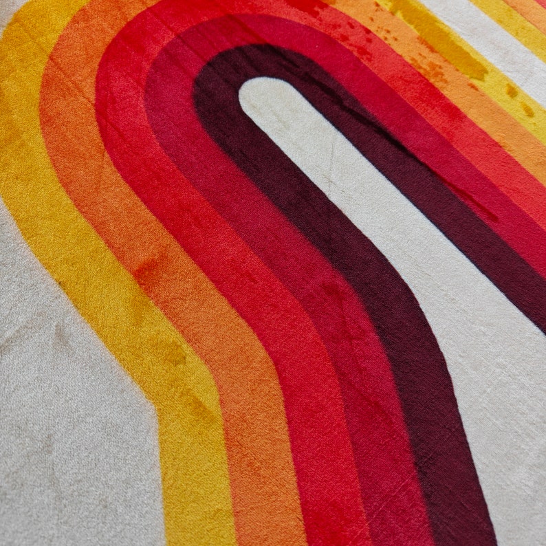 Mid Century Modern Rug, Geometric Design, Living Room Rug, Area Rug