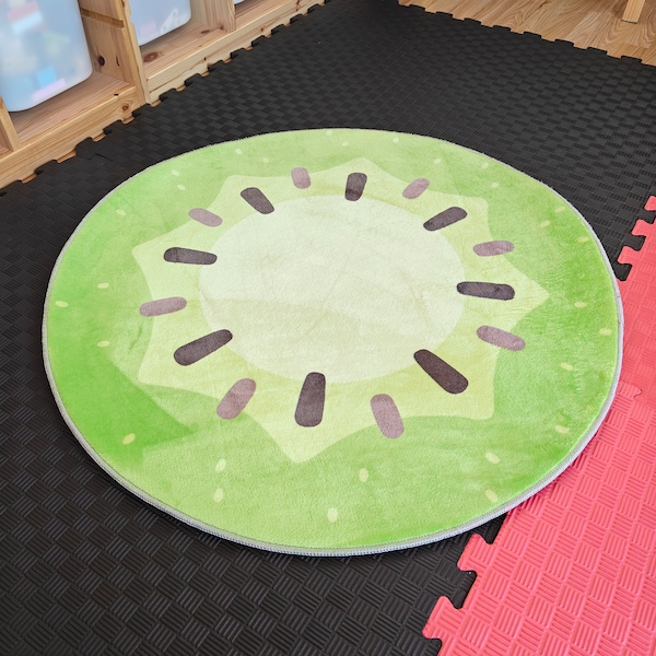 Kiwi Teppich Spielzimmer Teppich Dekoration Kinderteppich Kinderzimmer Dekor Kinderteppich Kinderteppich Kinderteppich Kinderteppich