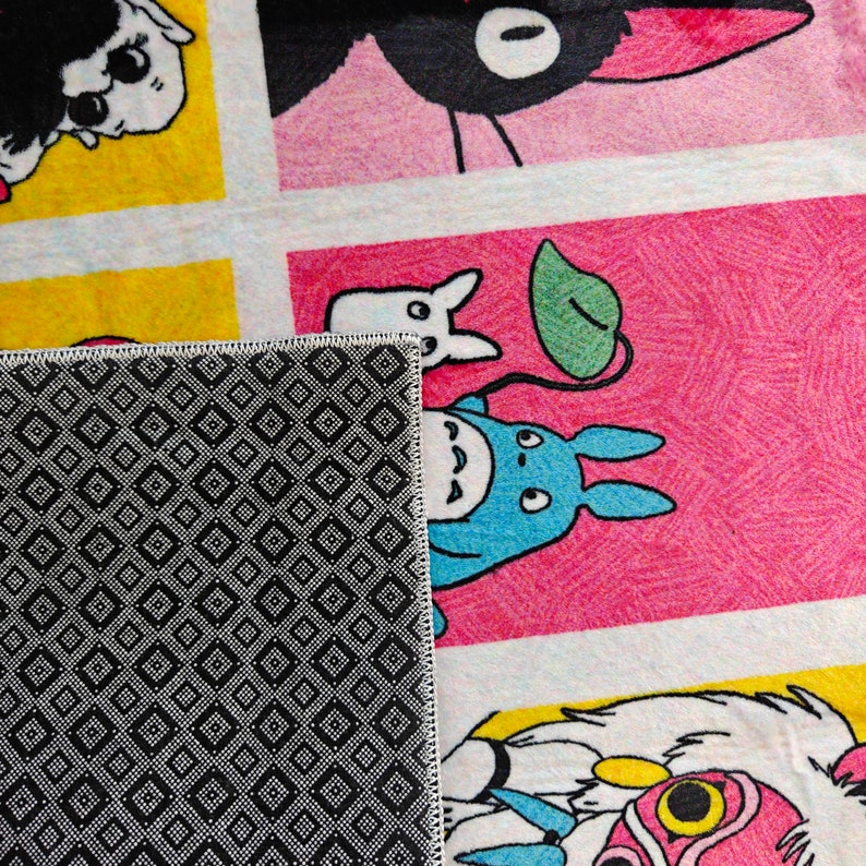 Alfombra de anime japonesa, alfombra abstracta, alfombra de anime de Japón, alfombra personalizada, regalo de bienvenida, regalo personalizado, alfombra de área de anime, alfombra japonesa imagen 7