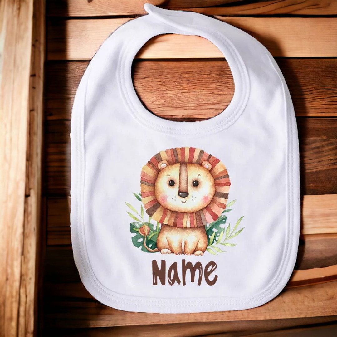Personalized Baby Bibs Custom Animal Bibs Personalized Etsy