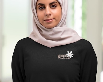 Mindful Muslimah Long Sleeve T-Shirt, Flower, Ramadan, Eid, Muslim Girl Hijab Gift, Islamic, Eid Long Sleeve Tee