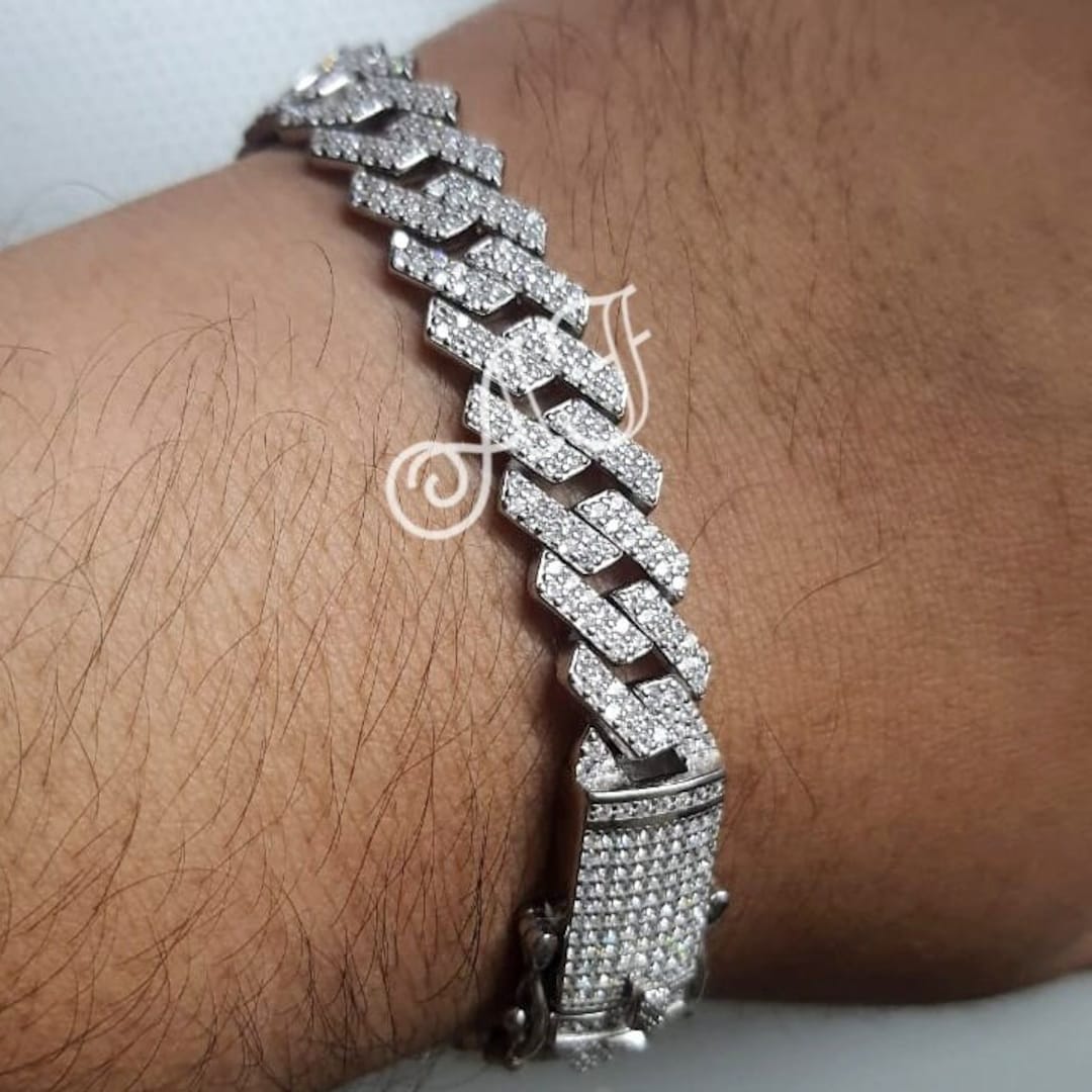 アクセサリー 5mm Iced Out Prong Chain Bracelet il_1080xN.5378432155_8e7e.jpg