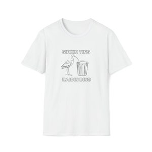 Gift For BIRD LOVERS, Super Soft T SHIRT, Aesthetic Clothes, Comfort Color Shirt, Ibis funny shirt, “sinkin tins, raidin bins” humor shirt