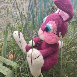 big crochet bunny