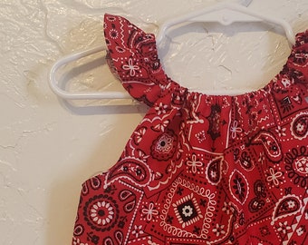 Girls Western Style Flutter Sleeve Top, Cowgirl Top, Rodeo Outfit, Cowgirl Blouse, Cowgirl Costume