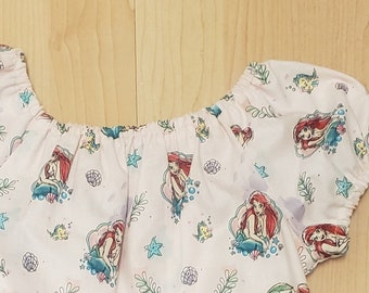 Little Mermaid 2 Piece Outfit, Princess Ariel Outfit, Princess Ariel 2 Piece Set, Disney Princess Outfit