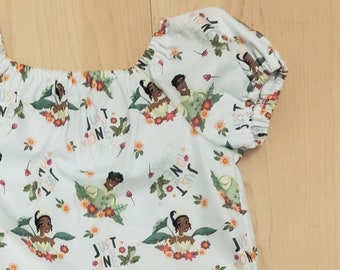 Traje de princesa Tiana, conjunto de 2 piezas de princesa Tiana, traje de princesa Disney