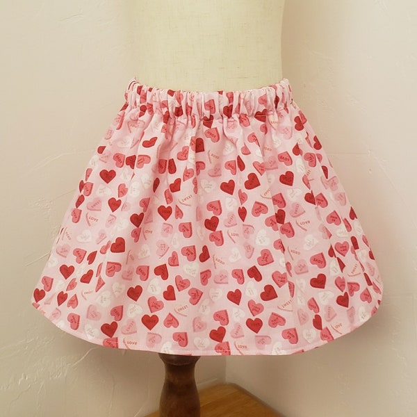 Candy Hearts Valentine Skirt