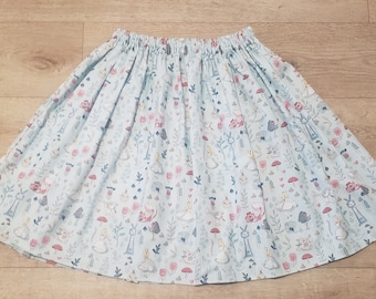 Womens Alice Skirt, Alice in Wonderland Skirt, Alice in Wonderland Birthday  Skirt, Unbirthday skirt