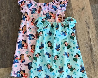 Lilo and Stitch Dress, Disney Trip Dress, Disney Hawaiian Dress, Luau Dress, Hawaiian Dress