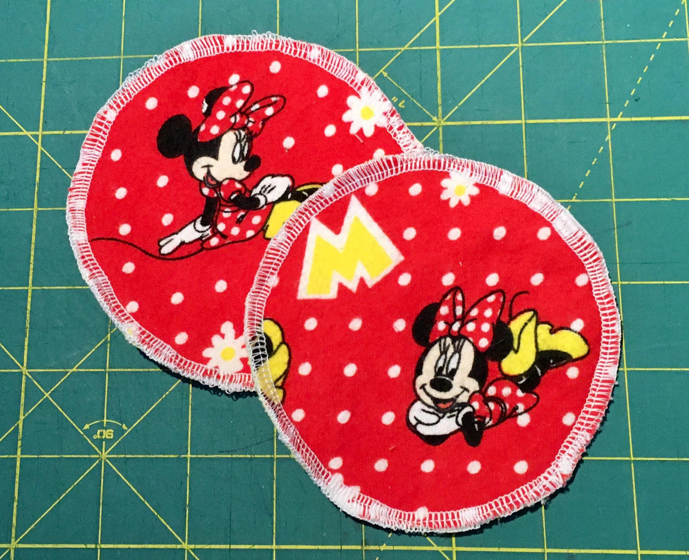 Minnie Washable Breast Pads, Nursing Pads, New Mom Gift, Minnie Mouse Baby Shower Gift Set, Disney Baby Shower Gift, Baby Girl Gift Set